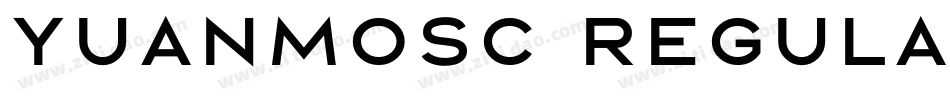 yuanmosc regular字体转换